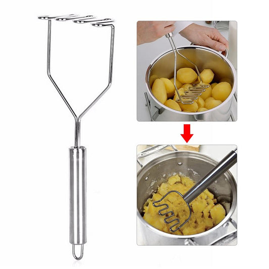 The "One-Press" Pro Masher (Stainless Steel)